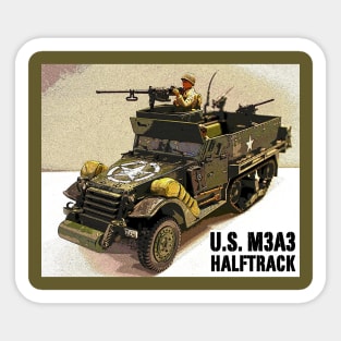 U.S. M3A3 Halftrack (Left Side) Sticker